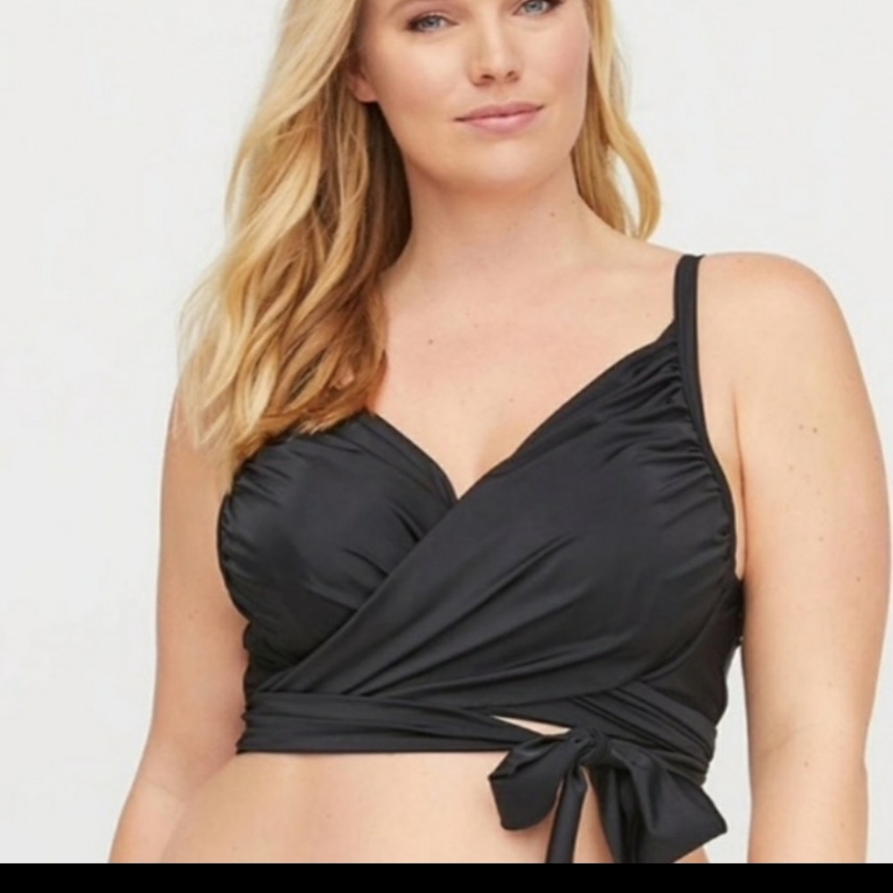 Cacique swim bikini tie top size 44b (C works too plenty of room) with tags